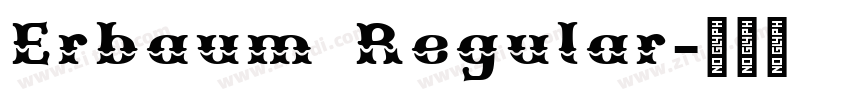 Erbaum Regular字体转换